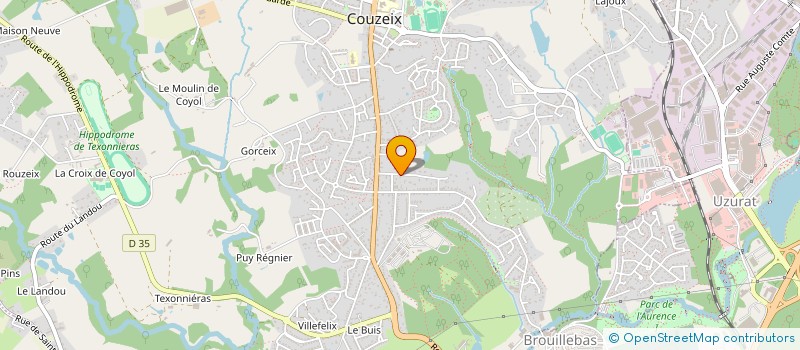 localisation de l'entreprise MONSIEUR STEPHANE AVERTY à COUZEIX