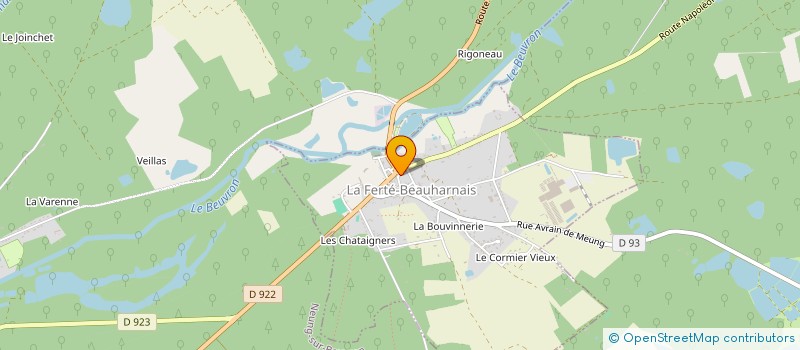 localisation de l'entreprise MONSIEUR STEPHANE AVEZARD à LA FERTE-BEAUHARNAIS