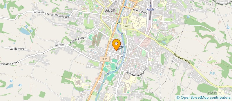 localisation de l'entreprise MONSIEUR STEPHANE AZZOLA  AUCH
