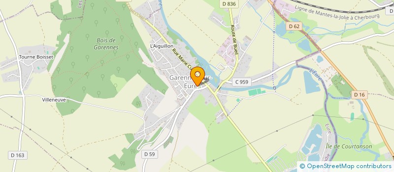 localisation de l'entreprise MONSIEUR STEPHANE BACON  GARENNES-SUR-EURE