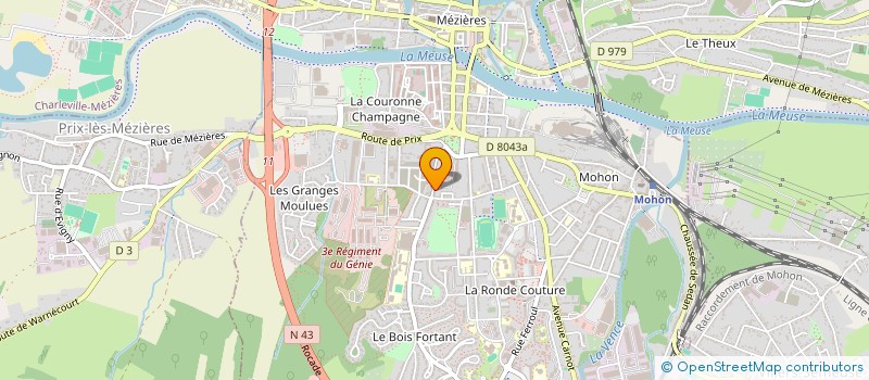 localisation de l'entreprise MONSIEUR STEPHANE BADIN  CHARLEVILLE-MEZIERES