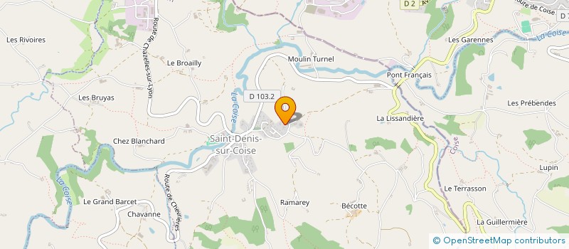 localisation de l'entreprise MONSIEUR STEPHANE BADOIT  SAINT-DENIS-SUR-COISE