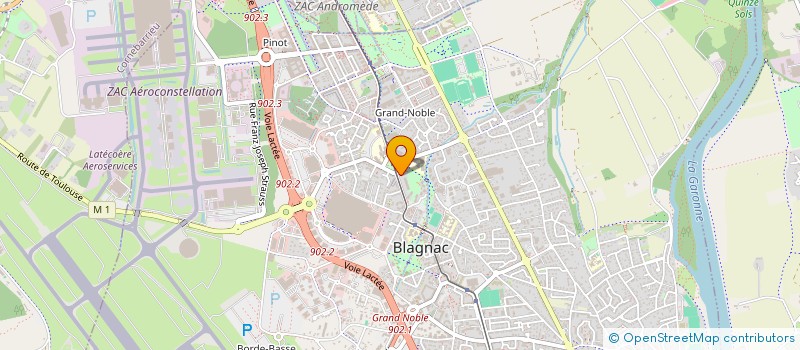 localisation de l'entreprise MONSIEUR STEPHANE BADOUARD à BLAGNAC