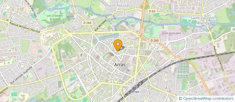 localisation de l'entreprise MONSIEUR STEPHANE BAILLIET à ARRAS