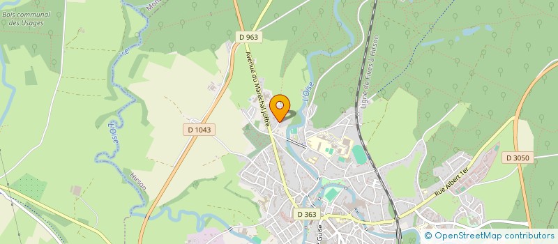 localisation de l'entreprise MONSIEUR STEPHANE BAILLON  HIRSON