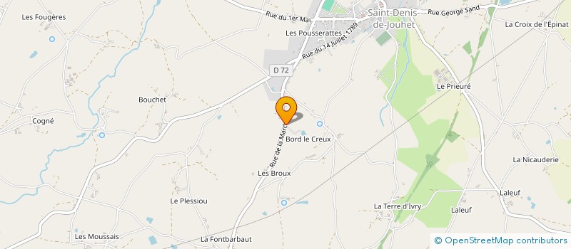 localisation de l'entreprise MONSIEUR STEPHANE BAILLY à SAINT-DENIS-DE-JOUHET