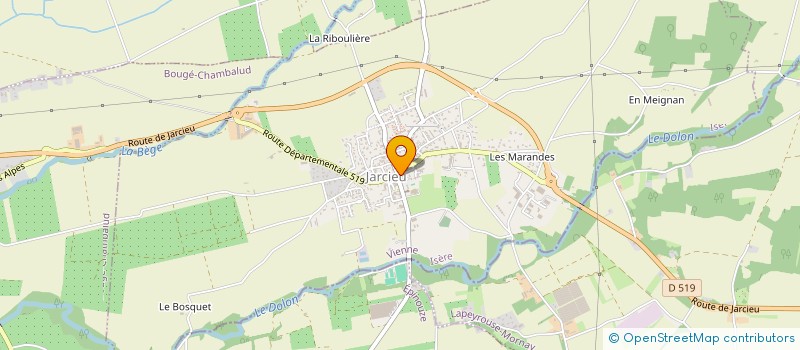 localisation de l'entreprise MONSIEUR STEPHANE BALLEFIN  JARCIEU