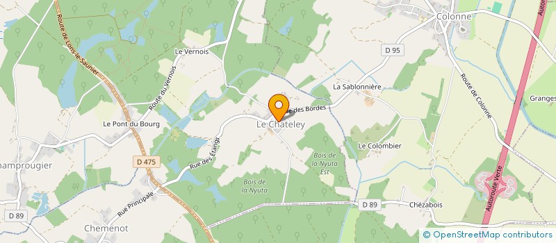 localisation de l'entreprise MONSIEUR STEPHANE BALLERY  LE CHATELEY