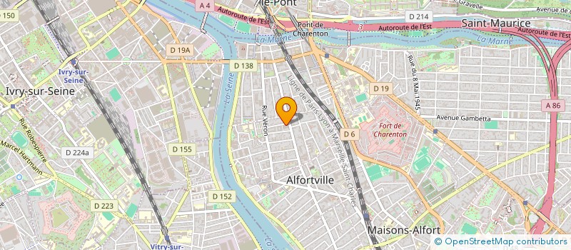 localisation de l'entreprise MONSIEUR STEPHANE BANHIET  ALFORTVILLE