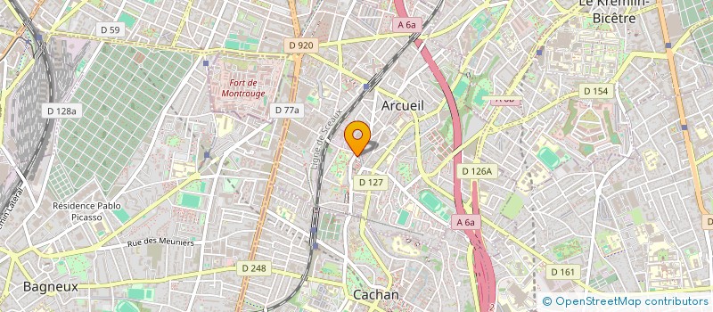 localisation de l'entreprise MONSIEUR STEPHANE BAPAUME  ARCUEIL