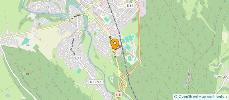 localisation de l'entreprise MONSIEUR STEPHANE BARBE  CHAMPAGNOLE