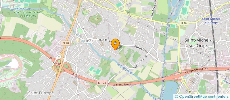 localisation de l'entreprise MONSIEUR STEPHANE BARBEAU  LINAS