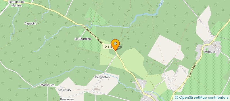 localisation de l'entreprise MONSIEUR STEPHANE BARET  LANDIRAS