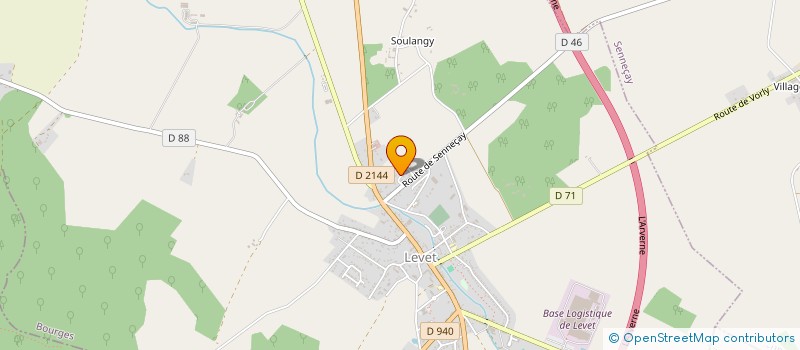 localisation de l'entreprise MONSIEUR STEPHANE BARIL  LEVET