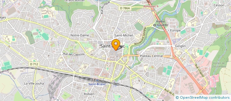 localisation de l'entreprise MONSIEUR STEPHANE BARON à SAINT-BRIEUC