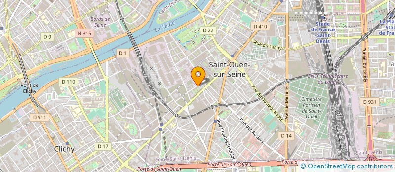 localisation de l'entreprise MONSIEUR STEPHANE BAROUKH à SAINT-OUEN-SUR-SEINE