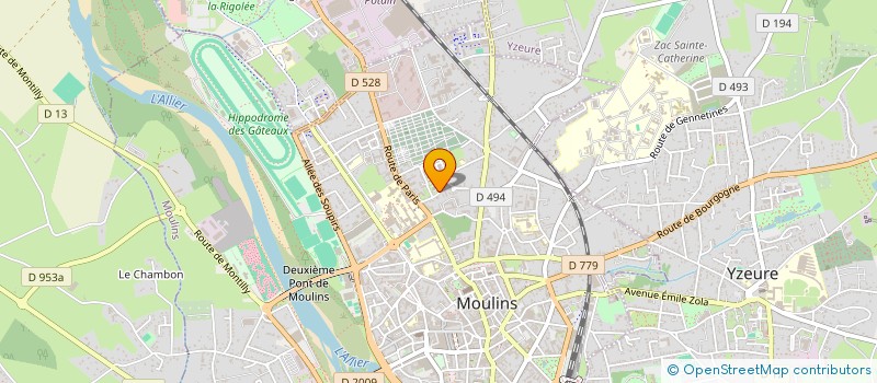 localisation de l'entreprise MONSIEUR STEPHANE BARREAU  MOULINS