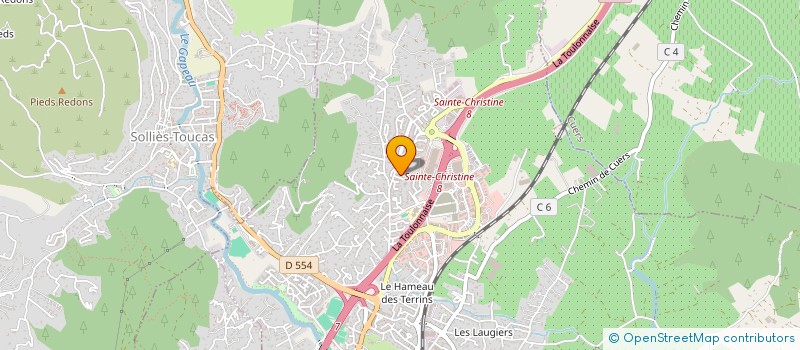 localisation de l'entreprise MONSIEUR STEPHANE BARRET  SOLLIES-PONT