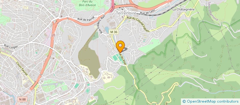 localisation de l'entreprise MONSIEUR STEPHANE BARTEVIAN  SAINT-ETIENNE