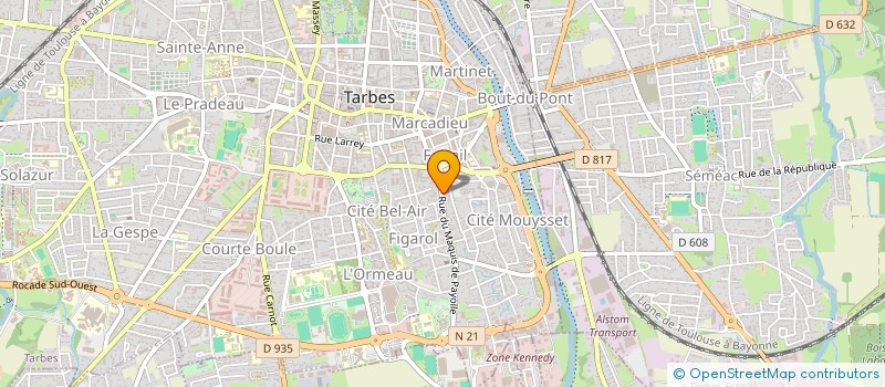 localisation de l'entreprise MONSIEUR STEPHANE BARTOLOME à TARBES