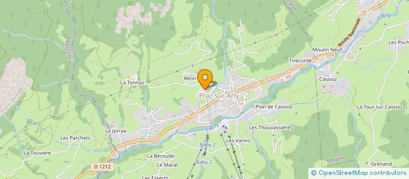 localisation de l'entreprise MONSIEUR STEPHANE BASSET  PRAZ-SUR-ARLY