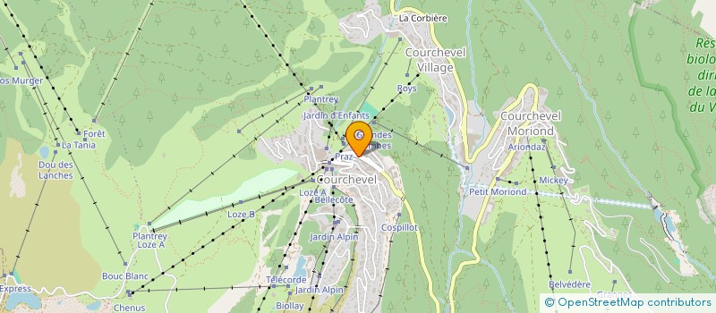 localisation de l'entreprise MONSIEUR STEPHANE BATBY à COURCHEVEL