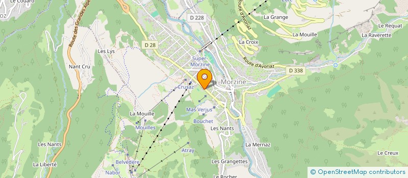 localisation de l'entreprise MONSIEUR STEPHANE BAUD  MORZINE