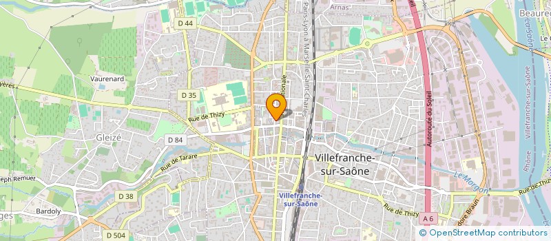 localisation de l'entreprise MONSIEUR STEPHANE BAUDIN  VILLEFRANCHE-SUR-SAONE