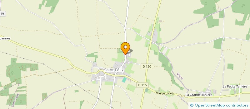 localisation de l'entreprise MONSIEUR STEPHANE BAUDOIN  SAINT-FELIX