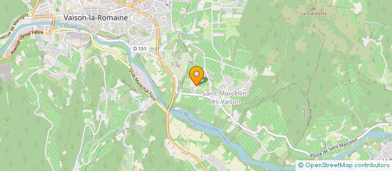 localisation de l'entreprise MONSIEUR STEPHANE BAUDOUIN  SAINT-MARCELLIN-LES-VAISON