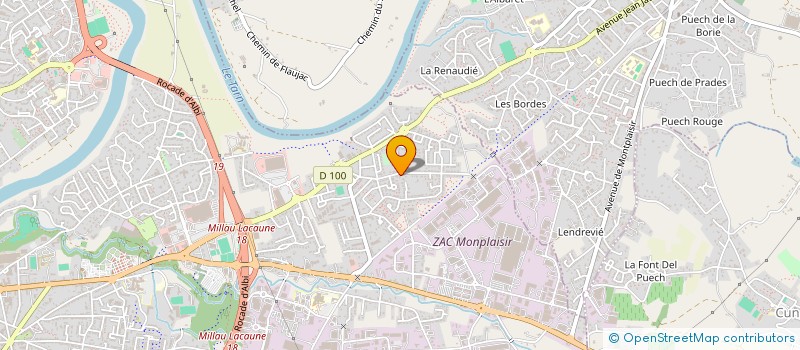 localisation de l'entreprise MONSIEUR STEPHANE BAUMARD à ALBI