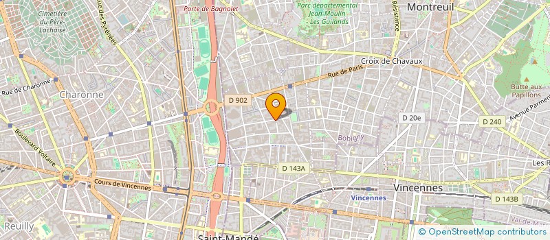 localisation de l'entreprise MONSIEUR STEPHANE BEAU à MONTREUIL
