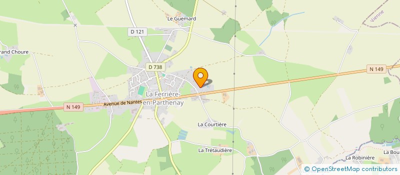 localisation de l'entreprise MONSIEUR STEPHANE BEAU  LA FERRIERE-EN-PARTHENAY