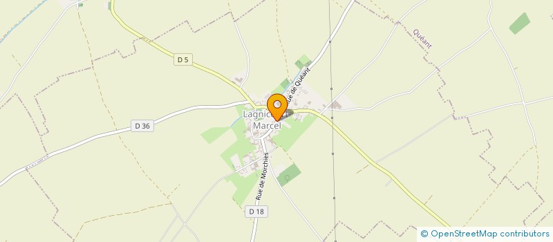 localisation de l'entreprise MONSIEUR STEPHANE BEAUCHERON  LAGNICOURT-MARCEL