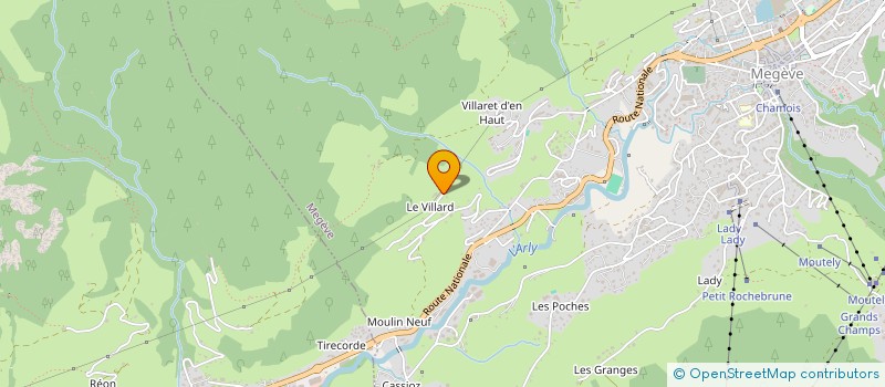 localisation de l'entreprise MONSIEUR STEPHANE BEAUDE  MEGEVE