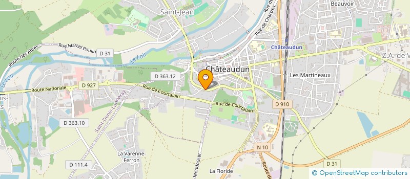 localisation de l'entreprise MONSIEUR STEPHANE BEAUGENDRE à CHATEAUDUN