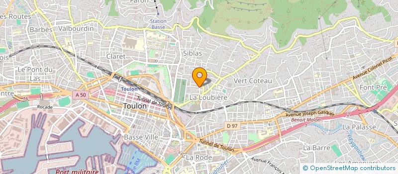 localisation de l'entreprise MONSIEUR STEPHANE BEAULIEU  TOULON