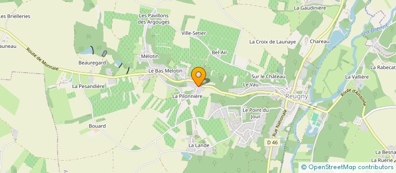 localisation de l'entreprise MONSIEUR STEPHANE BEAUTRU-FRAIN  REUGNY