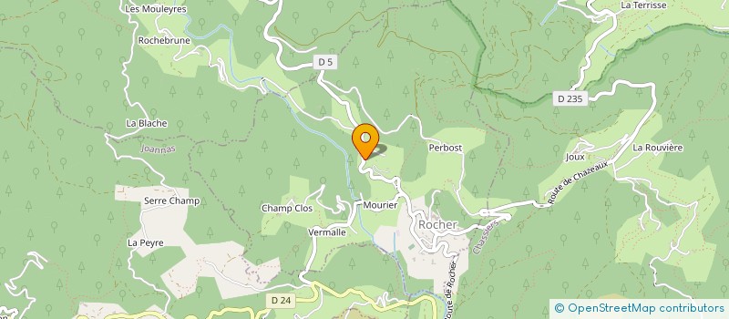 localisation de l'entreprise MONSIEUR STEPHANE BECAMEL  ROCHER