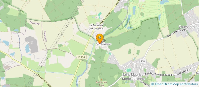 localisation de l'entreprise MONSIEUR STEPHANE BECKER  SAINT-MAURICE-MONTCOURONNE