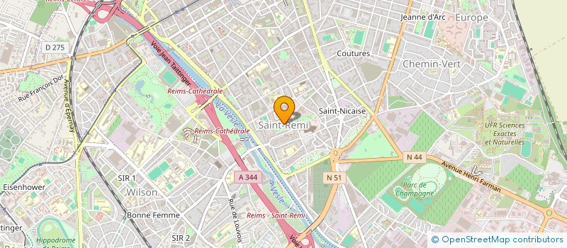 localisation de l'entreprise MONSIEUR STEPHANE BEGAT  REIMS