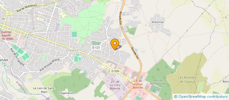 localisation de l'entreprise MONSIEUR STEPHANE BEGIN  SOYAUX