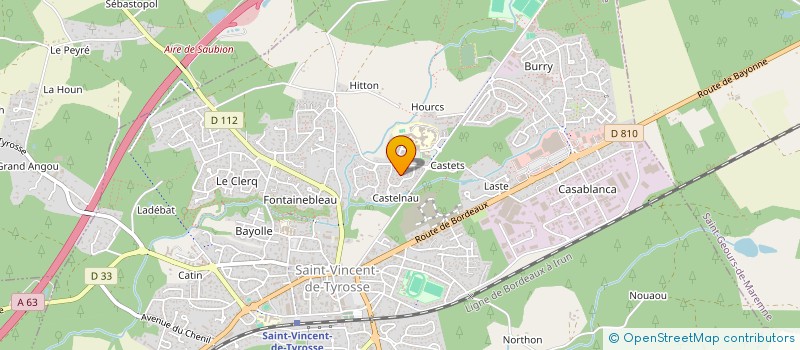 localisation de l'entreprise MONSIEUR STEPHANE BELLIER à SAINT-VINCENT-DE-TYROSSE