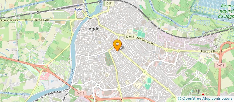 localisation de l'entreprise MONSIEUR STEPHANE BELLUIRE  AGDE
