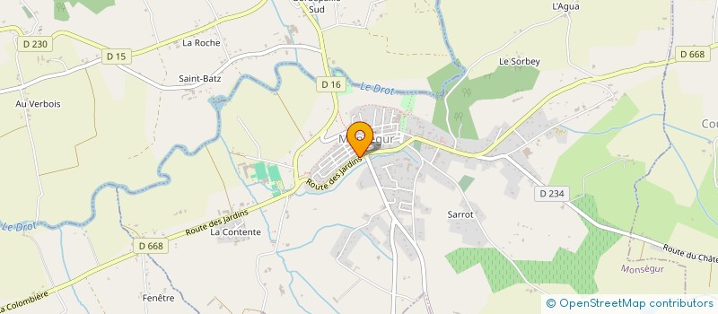 localisation de l'entreprise MONSIEUR STEPHANE BENAVENTE  MONSEGUR