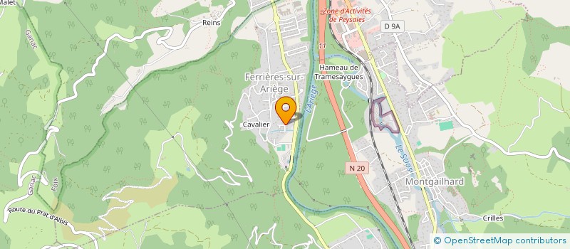 localisation de l'entreprise MONSIEUR STEPHANE BENHAIM à FERRIERES-SUR-ARIEGE