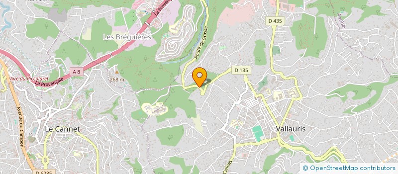 localisation de l'entreprise MONSIEUR STEPHANE BENITA  VALLAURIS