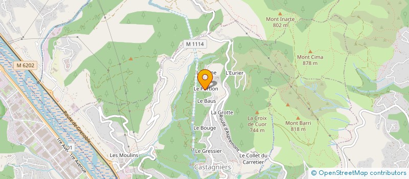 localisation de l'entreprise MONSIEUR STEPHANE BENOIST  CASTAGNIERS