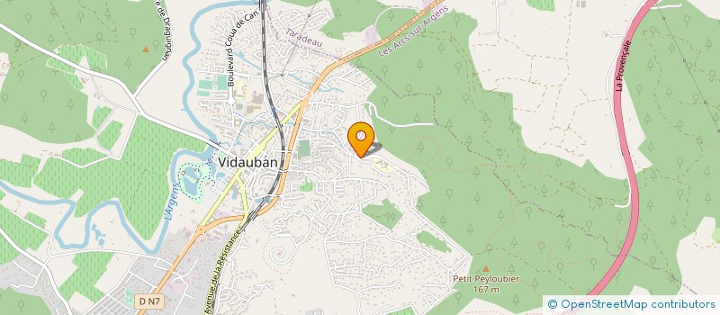 localisation de l'entreprise MONSIEUR STEPHANE BENSMAINE  VIDAUBAN