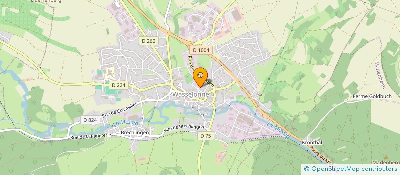 localisation de l'entreprise MONSIEUR STEPHANE BERGE  WASSELONNE